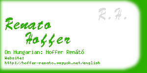 renato hoffer business card